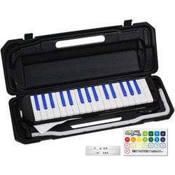 ヨドバシ.com - KC キョーリツ 鍵盤ハーモニカ Melody Piano（メロディピアノ）32鍵 ブラックブルー  ドレミ表記シール/クロス/お名前シール付き P3001-32K/BLACK/BLUE 通販【全品無料配達】