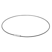RAKUWAネック（ラクワネック） ワイヤーAir アクアチタン ブラック/シルバー 40cm