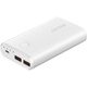 モバイルバッテリー 自動判別 2ポート 10050mAh AUTO POWER SELECT搭載 ホワイト BSMPB10001P2WH