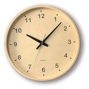 電波掛け時計 KATOMOKU plywood wall clock シナ Lサイズ KM-34LRC