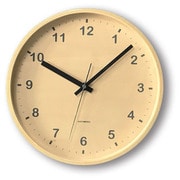 電波掛け時計 KATOMOKU plywood wall clock シナ Mサイズ KM-34MRC