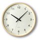 電波掛け時計 KATOMOKU plywood wall clock Lサイズ KM-33LRC