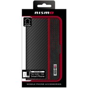 NM-SAM1 BK [スマホ用 汎用カーボン調手帳型ケース Sサイズ]