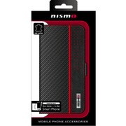 NM-LAM1 BK [スマホ用 汎用カーボン調手帳型ケース Lサイズ]