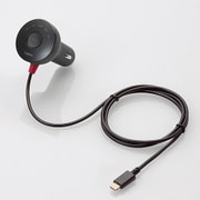 充電機能付FMトランスミッター Lightningコネクタ ブラック LAT-FMY03BK