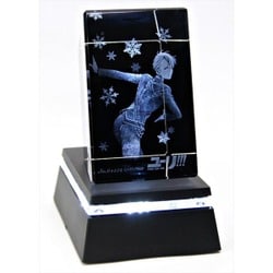 ユーリ!!! on ICE　3Dクリスタルアート　勝生勇利　台座付き ユーリ!!! on ICE 3Dクリスタルアート 台座付き 勝生勇利