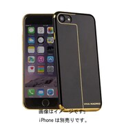 IP7BC-ESBVTL [iPhone 7 シェル型ケース メタル風 Esbelto Collection Onyx/vertical lines]