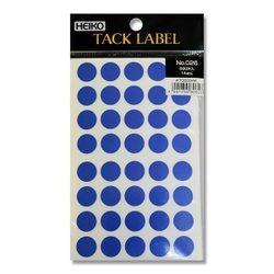 シール タックラベル No.026 青 14×14mm 680片入 #7062644