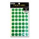 シール タックラベル No.027 緑 14×14mm 680片入 #7062645