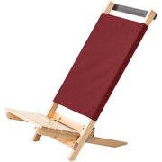 WES17F00-0307 [フォールディングナチュラルウッドチェアHI Burgundy]