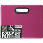 IROKATU ドキュメントファイル 発砲PP製 A4 ヨコ型 ベリーピンク DF-A401E-BP
