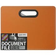 IROKATU ドキュメントファイル 発砲PP製 A4 ヨコ型 アプリコットオレンジ DF-A401E-AO