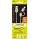 Type-C変換付microUSBケーブル 1m ホワイト UKJ-MC100WH