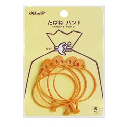 たばね バンド ＃18×3 5本袋入り オレンジ