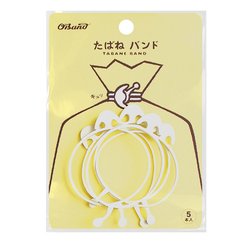 たばね バンド ＃18×3 5本袋入り ホワイト