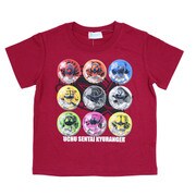 68424 半袖Tシャツ 宇宙戦隊キュウレンジャー A RD 100cm [キャラクター衣料]