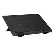 USB接続ノートPCクーラー スチール天板1ファン ブラック GH-PCFE1