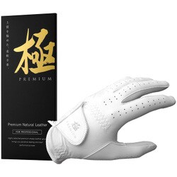 KIWAMI PREMIUM Natural Leather WH 26cm [ゴルフグローブ 26cm ホワイト]