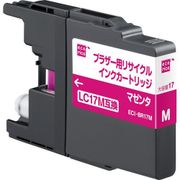 互換リサイクルインクカートリッジ ブラザー LC17M マゼンタ(染料) ECI-BR17M