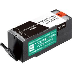 互換リサイクルインクカートリッジ キヤノン BCI-355XXLPGBK ブラック（顔料） ECI-C355XXLB