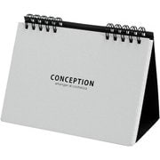 A6デスクトップメモ 100シート 方眼 CONCEPTION ホワイト CON-M1-01
