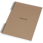 B5リングノート 方眼 100シート CONCEPTION クラフト CON-25-03