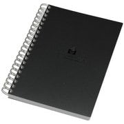 B5ダブルリングノート B罫 200シート SOLID ブラック SLD-32-02