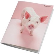 A5ノート B罫 動物 30シート Bestiola(ベスティオーラ) ピッグPI BTL-23-17