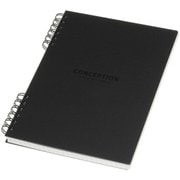 B6リングノート 方眼 100シート CONCEPTION(コンセプション) ブラック CON-27-02