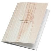 B6ノート B罫 30シート WOOD アイボリー1 WOOD-24-01