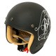 ジェットヘルメット JET-D LOVE ＆ ROCK F.BK/WH ladys 57cm-58cm