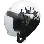ハーフヘルメット CARINA HALF WH/RABBIT 57cm-58cm