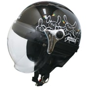 ハーフヘルメット CARINA HALF BK/RABBIT 57cm-58cm