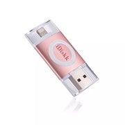 iDiskk フラッシュドライブ MFI認証 USB 3.0 16GB ローズゴールド