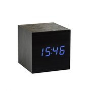 置時計 Cube Click Clock Black