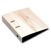 A4レバーファイル75 WOOD アイボリー WOOD-00-01