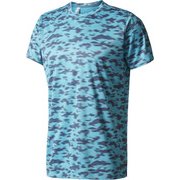 BVA56-B45906-J/M [クライマチル2.0 カモTシャツ トレーニングウェア メンズ J/Mサイズ エナジーブルー S17/プリント]