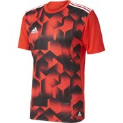 NPY89-BK3754-J/L [RENGI グラフィックトレーニングジャージー 半袖2 メンズ サッカー・フットサルウェア J/Lサイズ レッド]