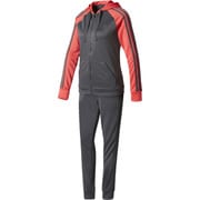 MMJ89-BK4688-J/M [W 3本線トラックスーツ上下セット レディース トレーニングウェア J/Mサイズ DGH ソリッドグレー/コアピンク S17]