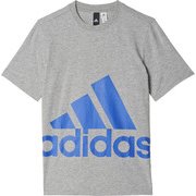 MLB27-BP8754-J150 [Boys ESS スーパービッグロゴ Tシャツ キッズ 150cm ミディアムグレイヘザー/ブルー]