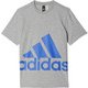 MLB27-BP8754-J130 [Boys ESS スーパービッグロゴ Tシャツ キッズ 130cm ミディアムグレイヘザー/ブルー]