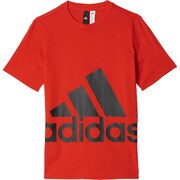 MLB27-BP8763-J140 [Boys ESS スーパービッグロゴ Tシャツ キッズ 140cm コアレッド S17/ブラック]