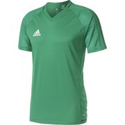 BRR66-BQ2803-J/L [TIRO17 トレーニングジャージー 半袖 メンズ サッカー・フットサルウェア J/Lサイズ グリーン/ブラック/ホワイト]