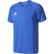 BRR66-BQ2814-J/M [TIRO17 トレーニングジャージー 半袖 メンズ サッカー・フットサルウェア J/Mサイズ ボールドブルー/ブラック/ホワイト]
