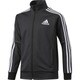 DJH60-BQ6400-J140 [Boys adidasDAYS' デニム風ジャージ ジャケット キッズ用 140cm ブラック/ホワイト]