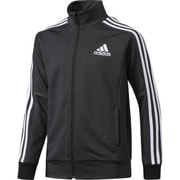 DJH60-BQ6400-J140 [Boys adidasDAYS' デニム風ジャージ ジャケット キッズ用 140cm ブラック/ホワイト]