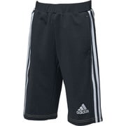 DJH87-BQ6411-J140 [Boys adidasDAYS' デニム風ジャージ ハーフパンツ ジュニア(ボーイズ) トレーニングウェア 140cm ブラック/ホワイト]