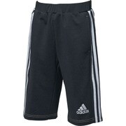 DJH87-BQ6411-J160 [Boys adidasDAYS' デニム風ジャージ ハーフパンツ ジュニア(ボーイズ) トレーニングウェア 160cm ブラック/ホワイト]
