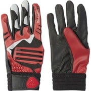 DMU58-BQ7089-L [KIDSバッティンググローブKIDS 5T ジュニア 野球・ソフトボール用バッティンググラブ Lサイズ スカーレット×ブラック]