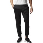 DJP47-BR1009-J/L [M ESSENTIALS ライトスウェットジョガーパンツ (裏毛) メンズ トレーニングウェア J/Lサイズ ブラック/ホワイト]